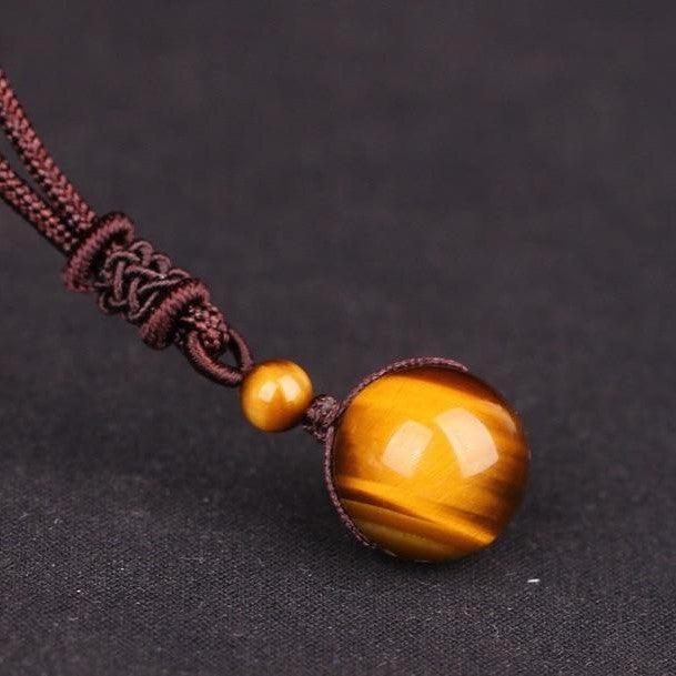 Blooming Luck - Tiger's Eye Necklace 0 - TeamPlanting