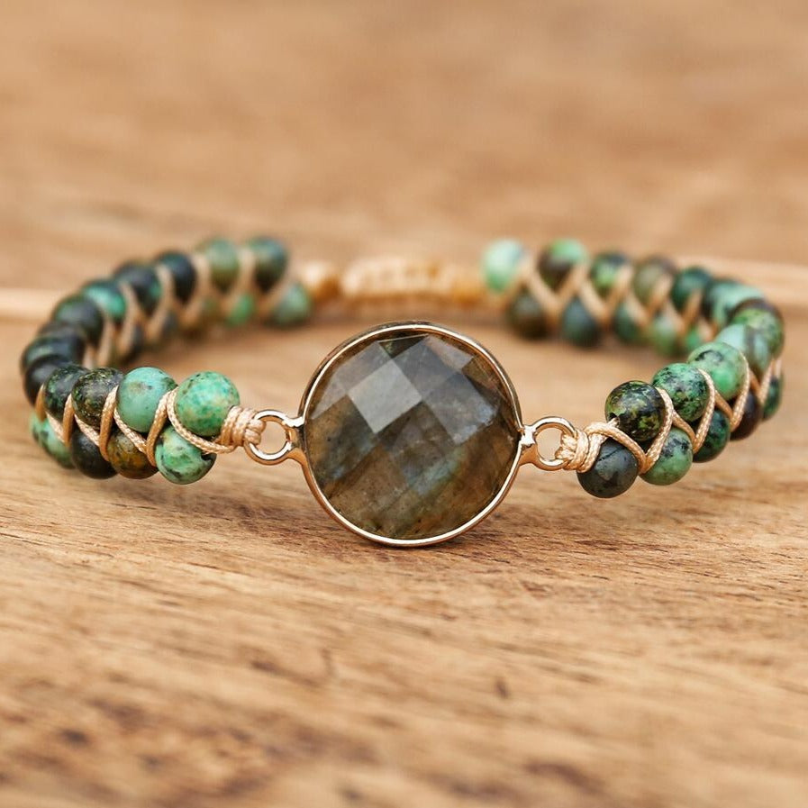 Divine Purity - Labradorite Jasper Bracelet - TeamPlanting
