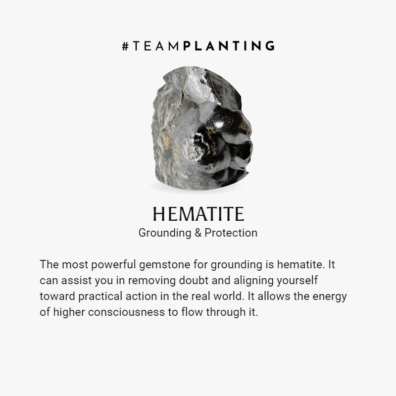 Grounded In Balance - Hematite Aquamarine Bracelet - TeamPlanting