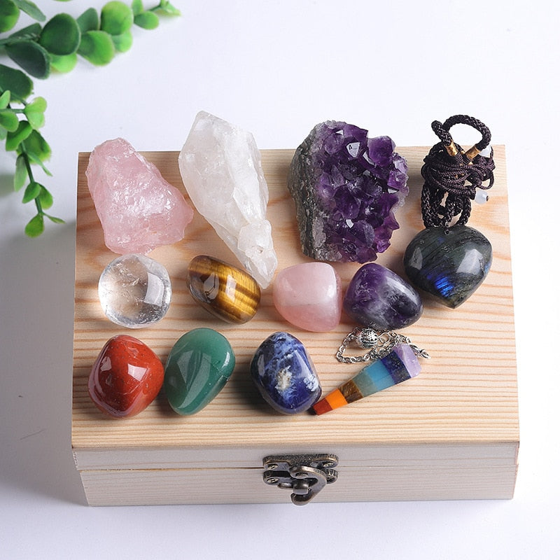 Success, Protection & Health - Chakra Mineral Intentions Box - TeamPlanting
