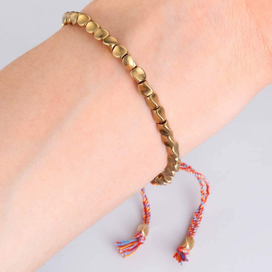Tibetan Copper Bracelet – Copper Beads – TeamPlanting